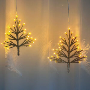 2 Pcs Decorative LED Tree Hanging Light JH72036