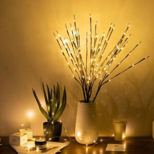 4 Pcs Warm White 40 LED Lighted Twig Branches JH72002