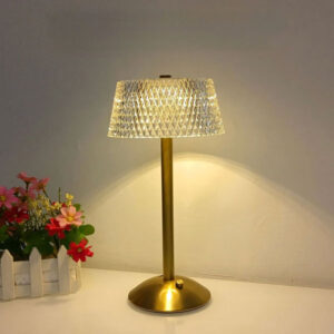 Cordless USB Rechargeable Crystal LED Table Lamp JH30145