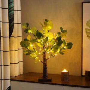 Decorative Artificial Tree With LED Light Table Lamp JH22051