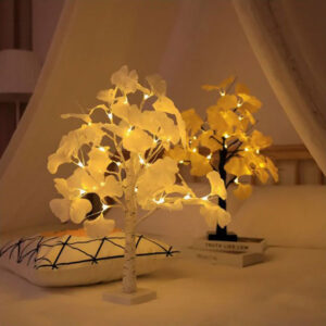 Decorative Ginkgo Tree LED Table Lamp JH22055