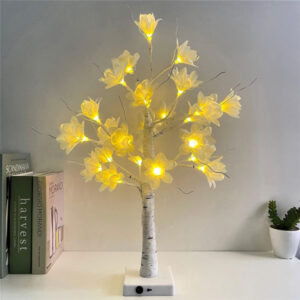 Decorative Magnolia Bonsai Tree LED Night Light JH72056