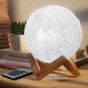 Decorative Moon LED Night Lamp With Stand JH240159