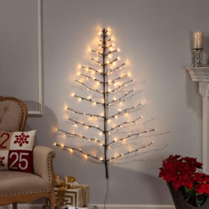 Decorative Tree-Shaped Wall Hanging with LED Branches JH72034