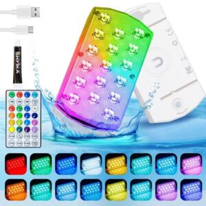 RGBIC Rechargable IP68 Waterproof Pool Light JH24089